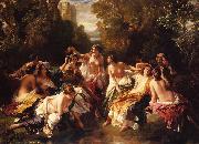 Franz Xaver Winterhalter Florinda oil on canvas